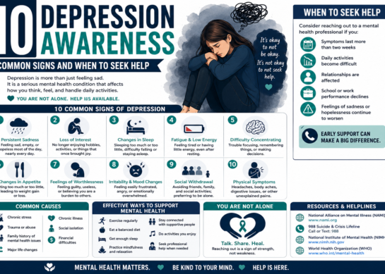 10 Depression Awareness: Common Signs and When to Seek Help