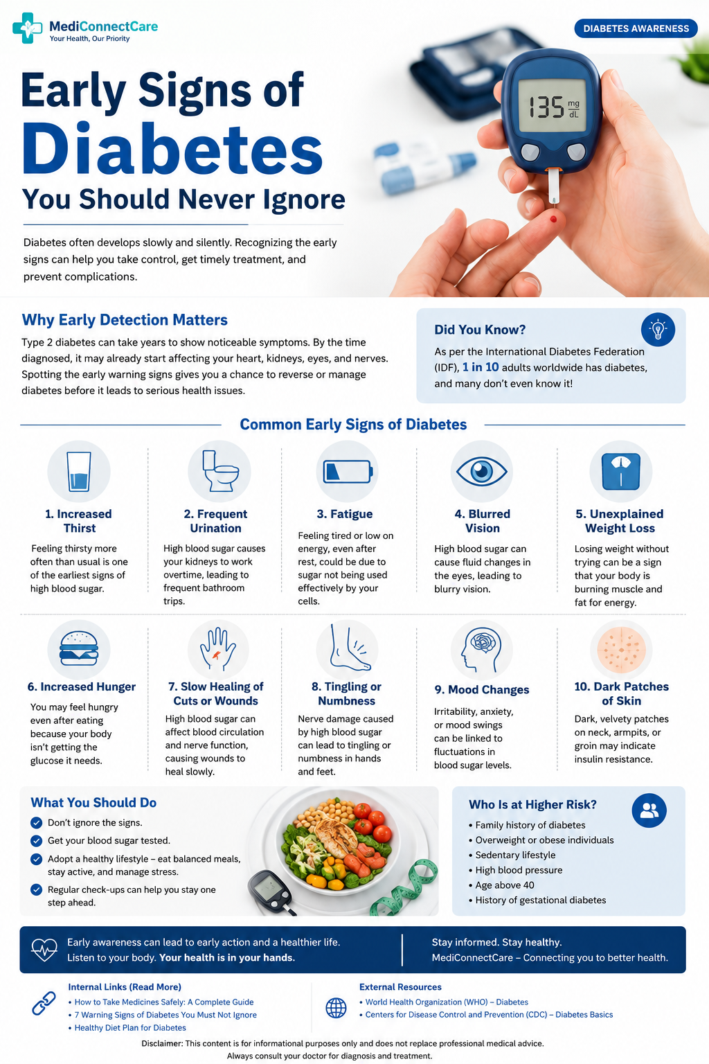 10 Early Signs of Diabetes You Should Never Ignore