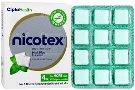 Nicotex 4mg Mint Nicotine Gum for smoking cessation