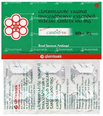 Candid V6 Tablet for vaginal fungal infection treatment and yeast infection relief.